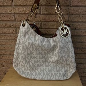 Michael Kors vanilla hobo bag